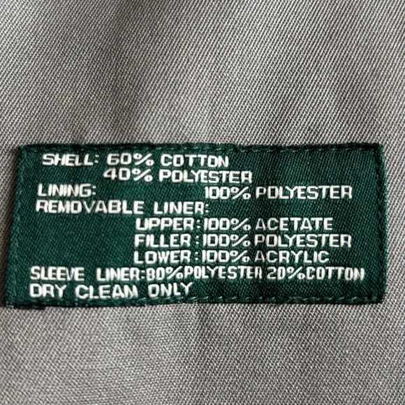 Lauren Ralph Lauren mens trench coat tan size 42R double breasted zip out liner - Picture 11 of 11